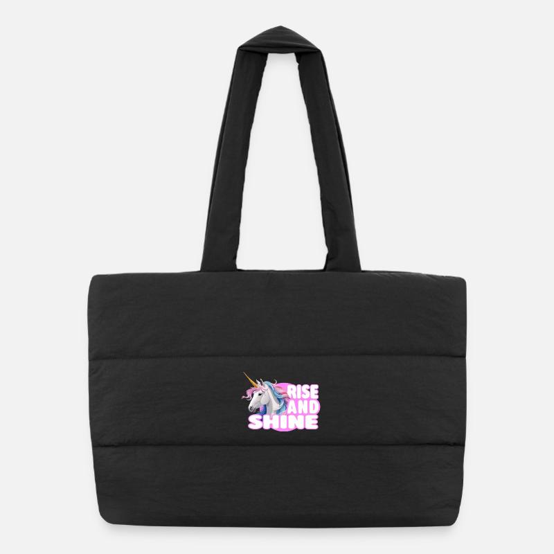 Rise and Shine - Magic Unicorn Puffer Shopping Bag