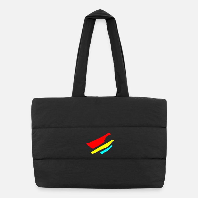 Bandes - Motif de drapeau VECTOR Sac shopping matelassé