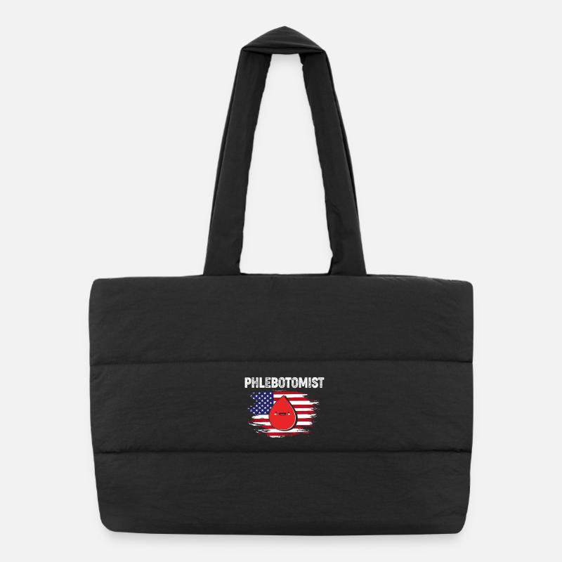 Infirmière-aidante, Phlébotomiste de prélèvement sanguin Sac shopping matelassé