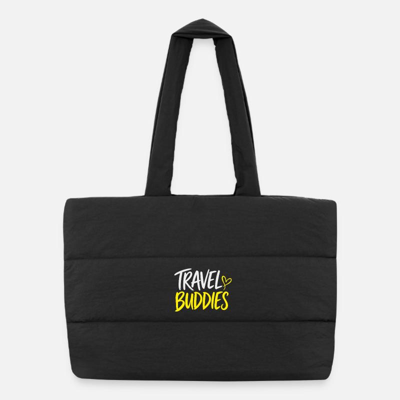 Lettrage des Travel Buddies Sac shopping matelassé