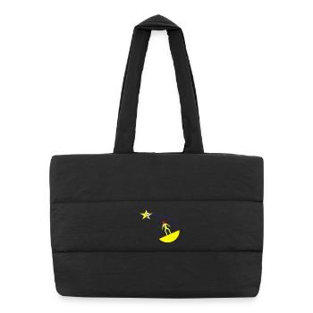stellar shooting - Puffer Shopping Bag - black - Front