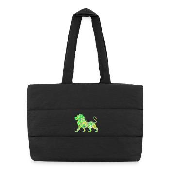 Polygone du Lion - Sac shopping matelassé - noir - Devant