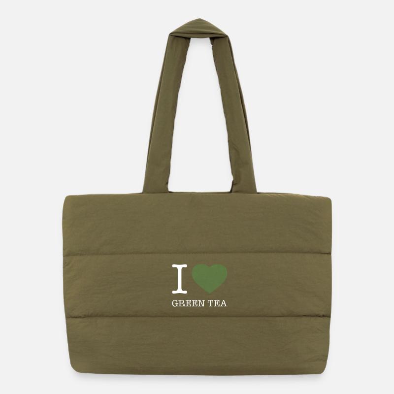 J’ADORE LE THÉ VERT Sac shopping matelassé