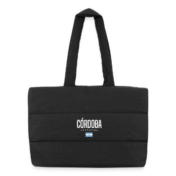 Córdoba Argentina Argentinian - Puffer Shopping Bag - black - Front