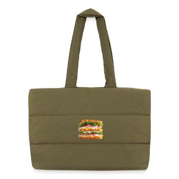 Sandwich - Puffer-Einkaufstasche - safari Green - Vorne
