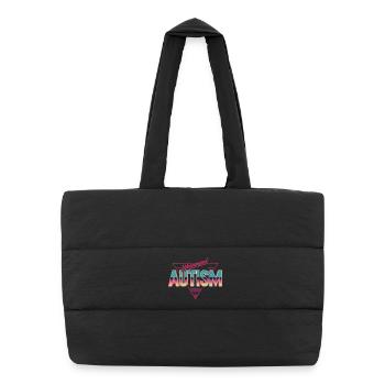 Autisme instrumentalisé - Funny Gen Alpha Memes - Sac shopping matelassé - noir - Devant