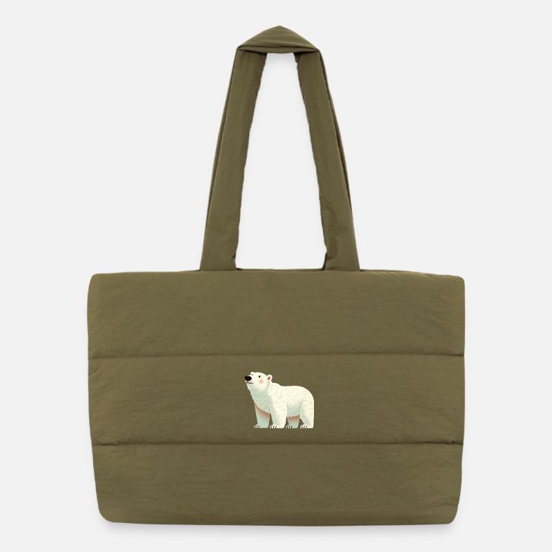 Ours polaire Sac shopping matelassé