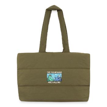 Camping Scouts Mountain Hiking Forest Campers Adve - Puffer Shopping Bag - safari green - Front