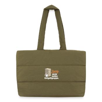 Sorry Nicht Meine Entgeltgruppe Beamte TVöD Büro - Puffer-Einkaufstasche - safari Green - Vorne