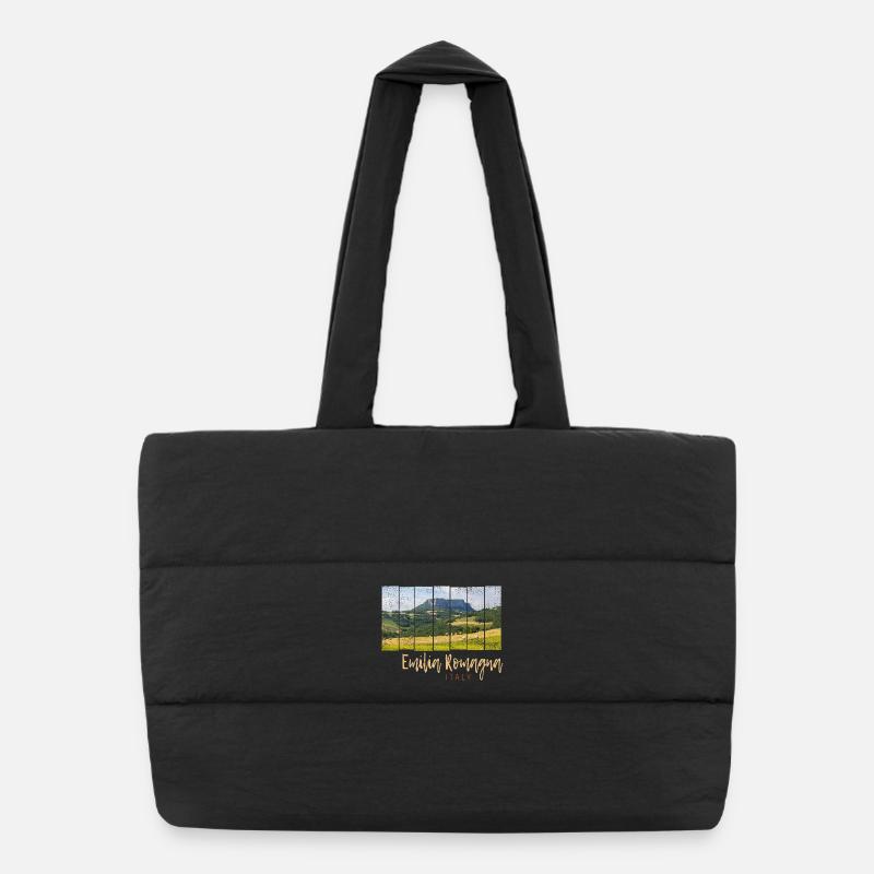 Emilia-Romagna in Italien Panorama Souvenir Puffer-Einkaufstasche
