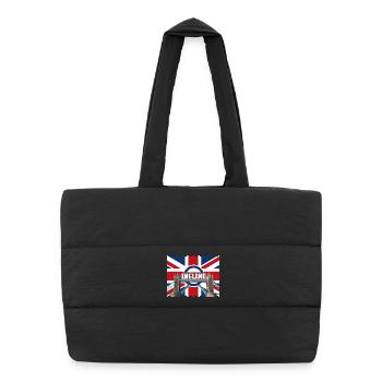 England Flag Tower Bridge - Puffer Shopping Bag - black - Front