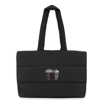 Art vintage de l’accordéon - Sac shopping matelassé - noir - Devant