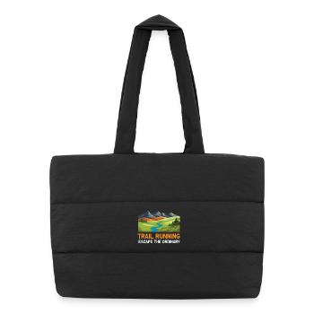 Trail running - Évadez-vous de l’ordinaire - Sac shopping matelassé - noir - Devant