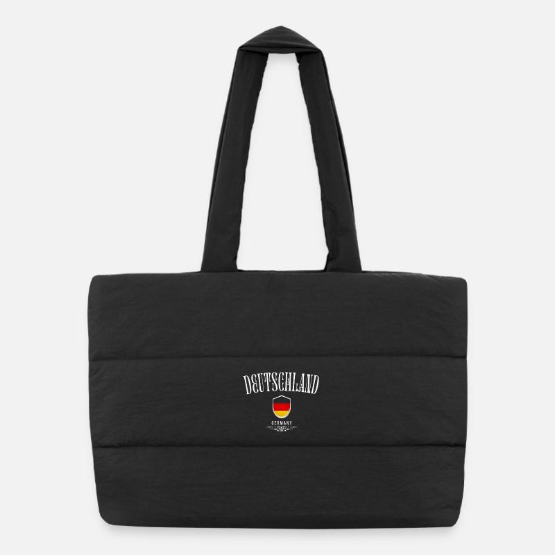 German pride, minimalist sleek design Puffer Shopping Bag