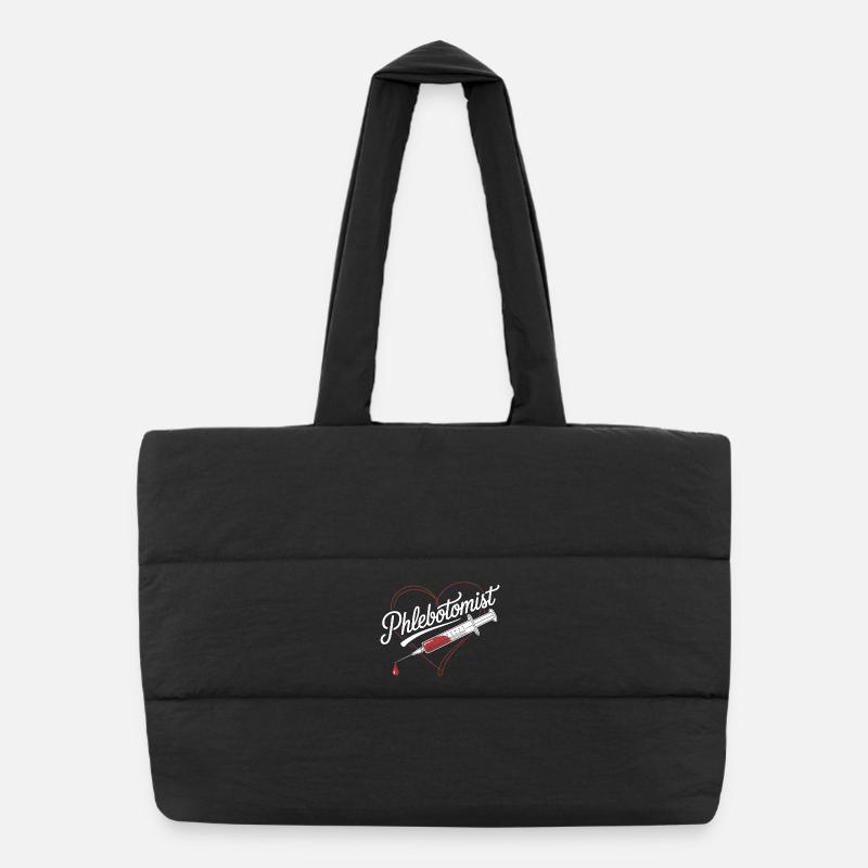 Injection cardiaque de phlébotomiste Sac shopping matelassé