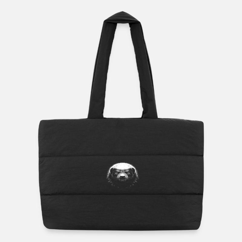 Honey badger - Puffer Shopping Bag - black