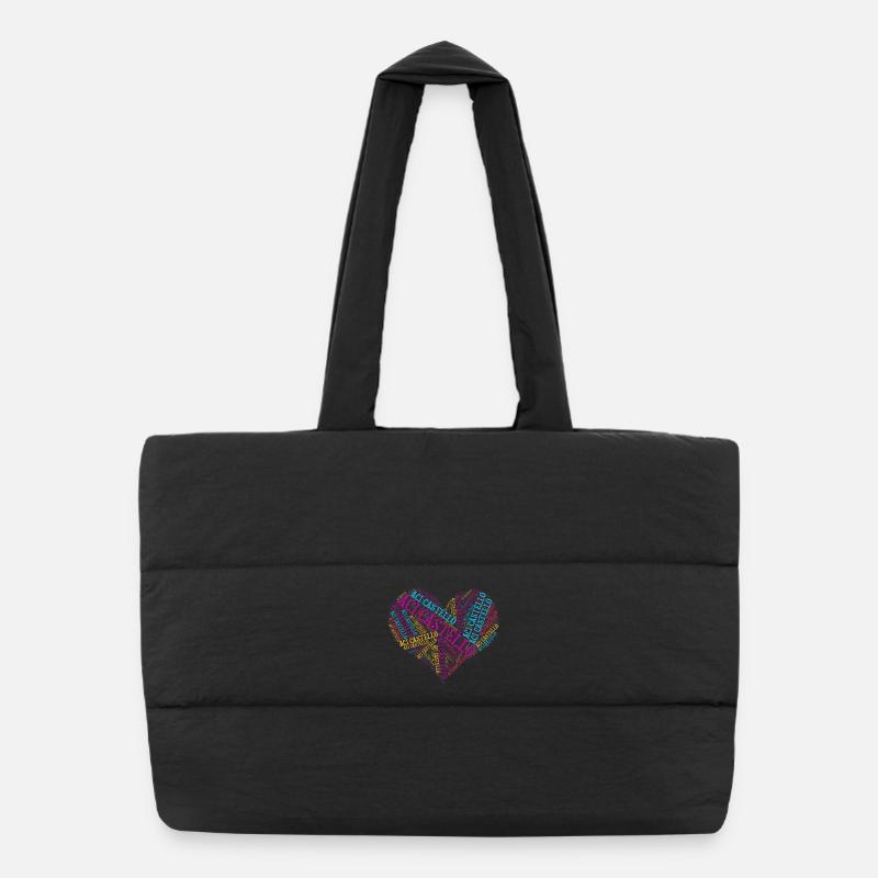 t-shirt Aci Castello t-shirt idée cadeau collage Sac shopping matelassé