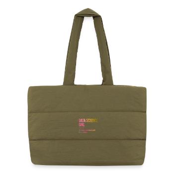 Science des données - Sac shopping matelassé - safari green - Devant