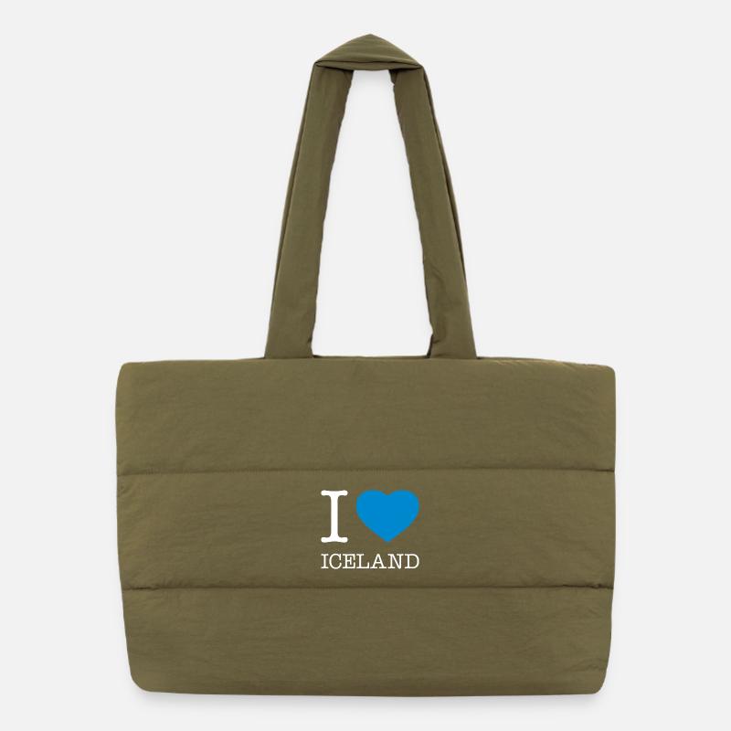 J’ADORE L’ISLANDE Sac shopping matelassé