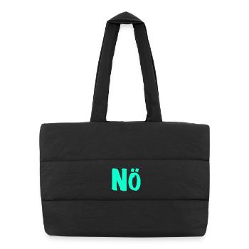 Lower Austria - no desire - anti - against - Puffer Shopping Bag - black - Front