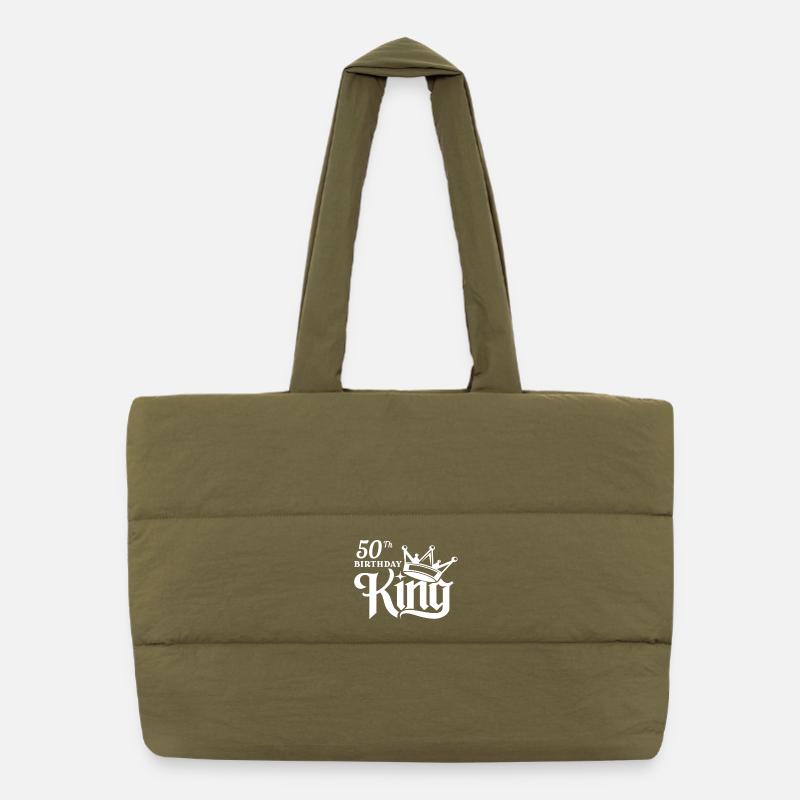Roi du 50e anniversaire Sac shopping matelassé