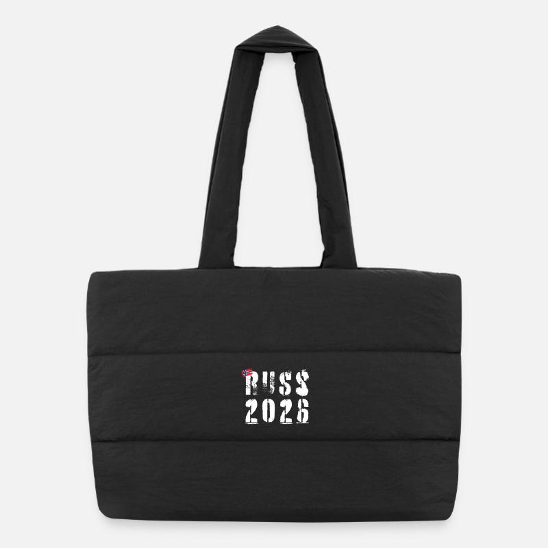 RUSSLAND 2026 Grunge-Jahr Puffer-Einkaufstasche