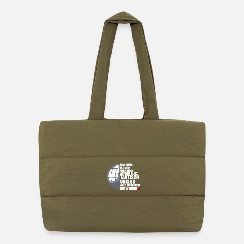 Mon comportement Joueur de pétanque Boule Boule Sac shopping matelassé