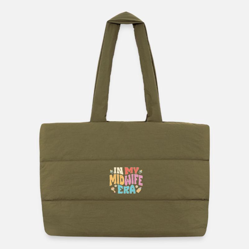 À mon époque de sage-femme Sac shopping matelassé