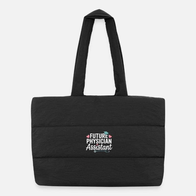 Future Physician Assistant Style Puffer Shopping Bag