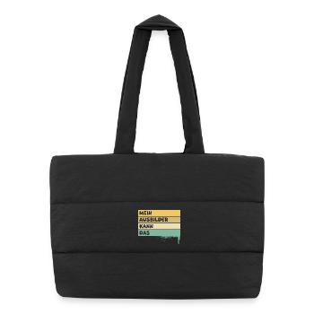 Instructeur artisan - Sac shopping matelassé - noir - Devant
