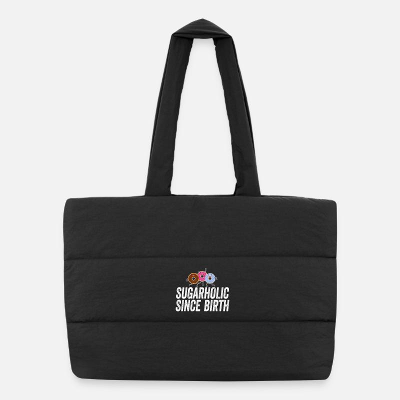 Sugarholic Donuts depuis la naissance Sac shopping matelassé