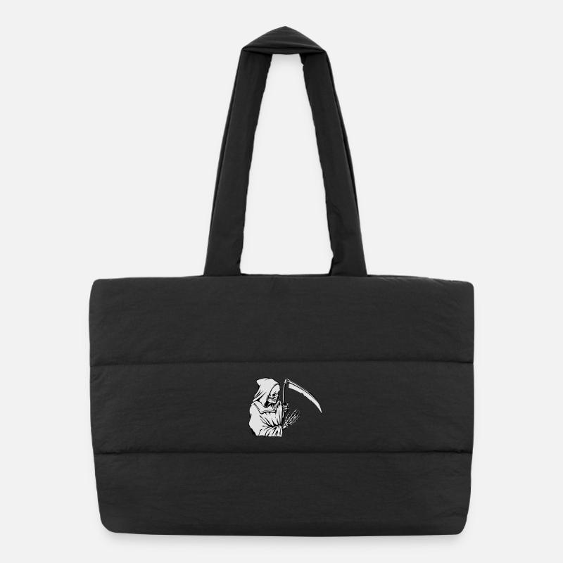 Silhouette de Faucheuse avec faux Sac shopping matelassé