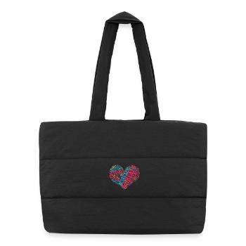 T-shirt Sicilia T-shirt Acireale nuage de mots - Sac shopping matelassé - noir - Devant