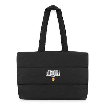 Originally from Andorra, born in Andorra - Puffer Shopping Bag - black - Front