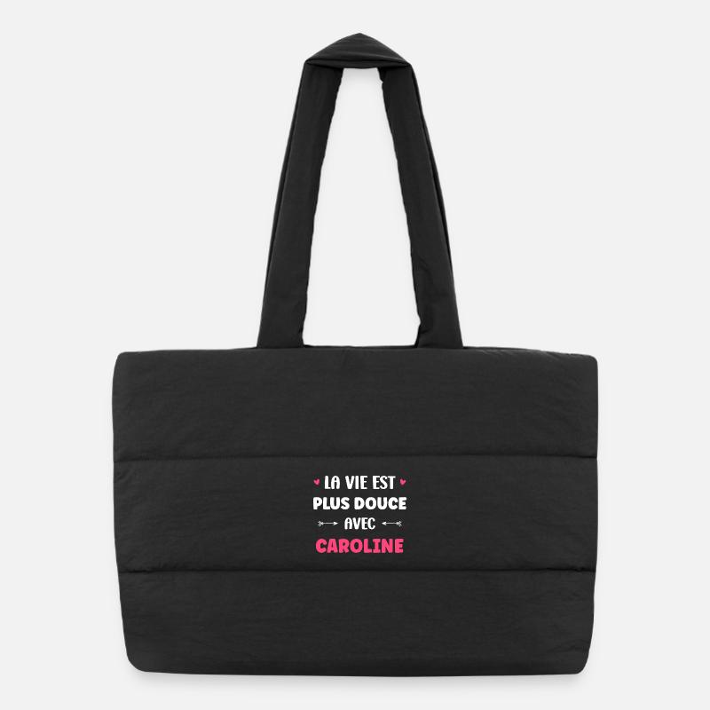 La Vie Plus Douce Avec Caroline Sac shopping matelassé
