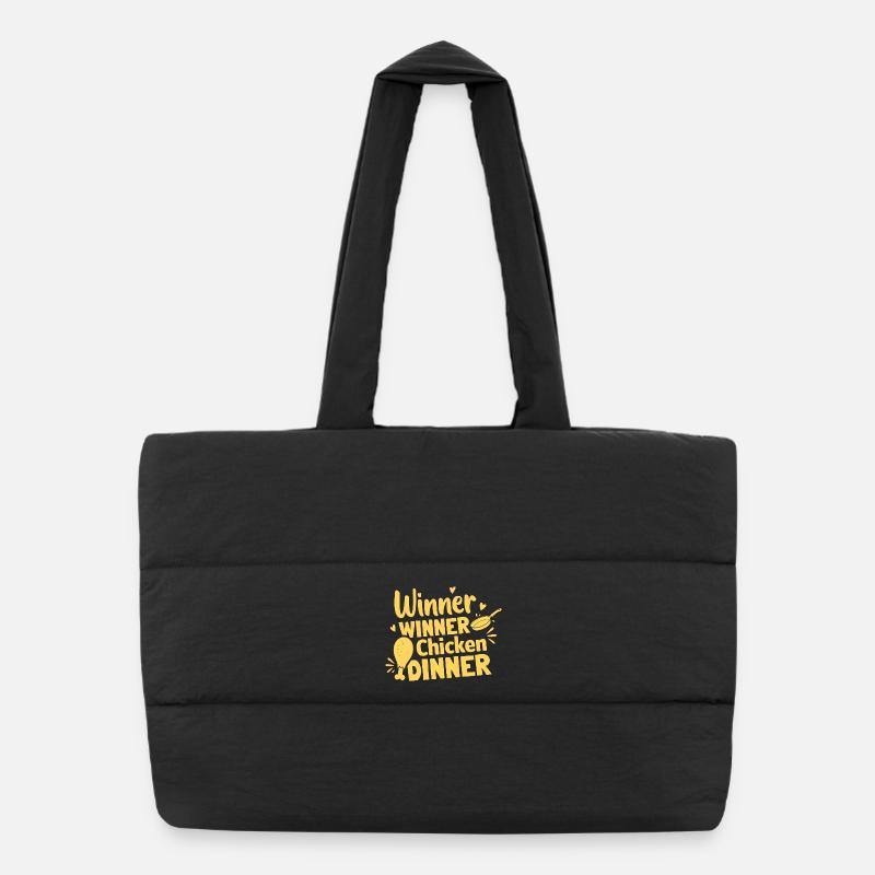 Winner Winner Chicken Dinner Tee Puffer Shopping Bag