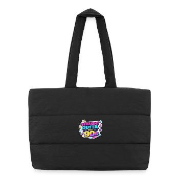 Tout droit sorti des années 90 - Sac shopping matelassé - noir - Devant