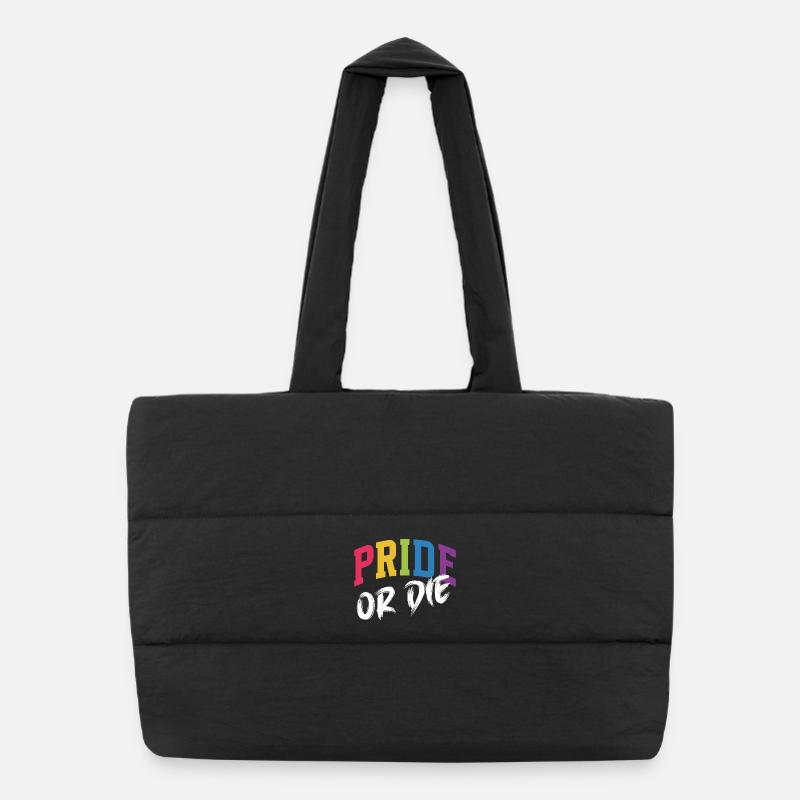 Mois de la Fierté LGBT - Fierté ou Mort Sac shopping matelassé