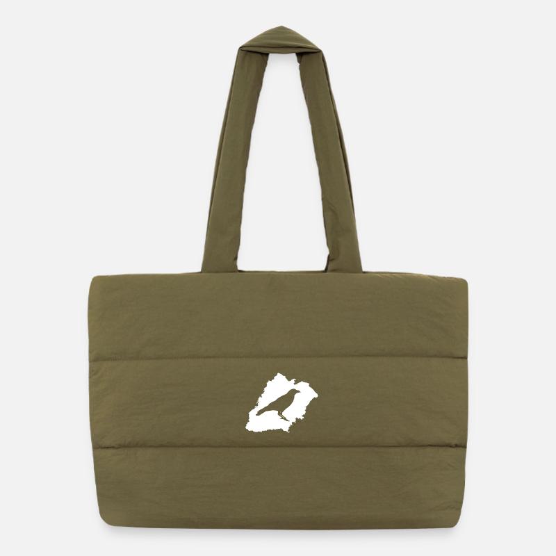 Kiersper Rauk with Stadtsillhouette white Puffer Shopping Bag