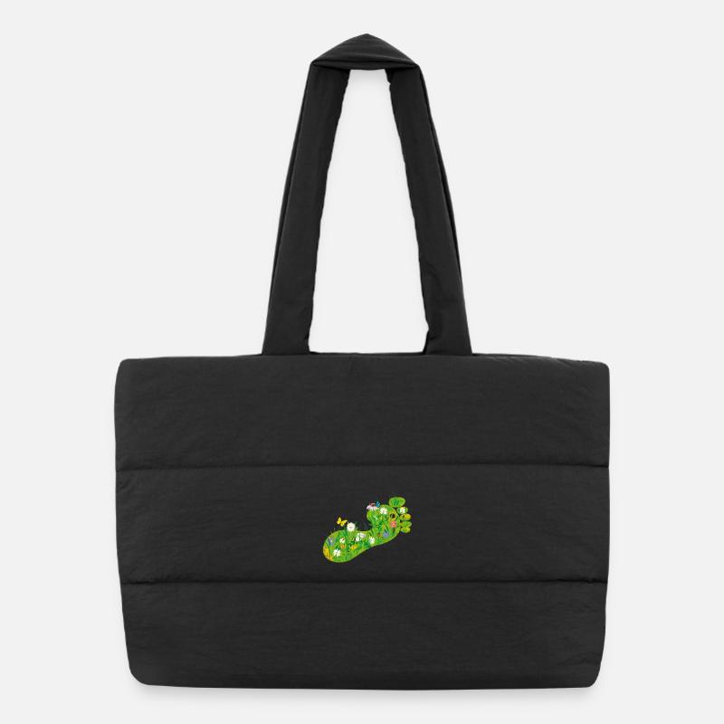 L'empreinte écologique Sac shopping matelassé