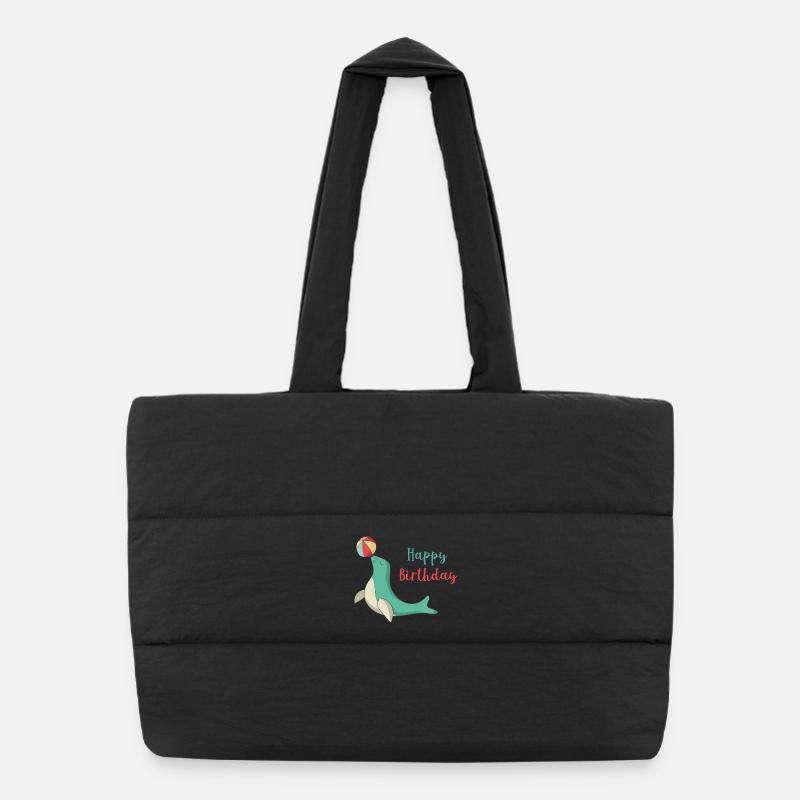 birthday Puffer Shopping Bag