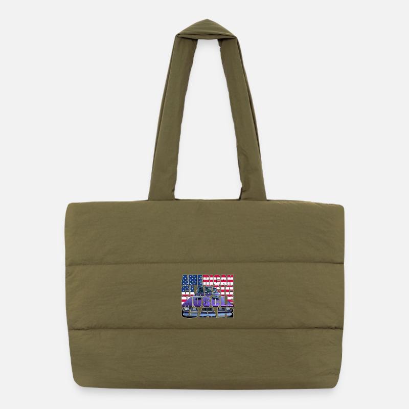 American Classic Muscle Car Script R6Z Sac shopping matelassé