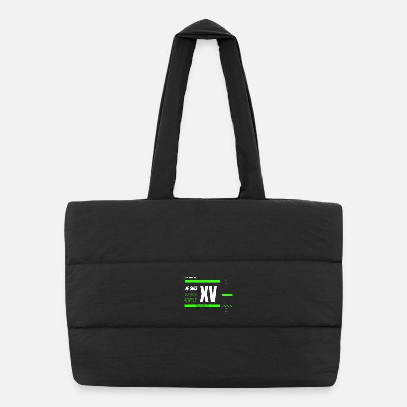 Rugby XV Je suis un mec simple Sac shopping matelassé