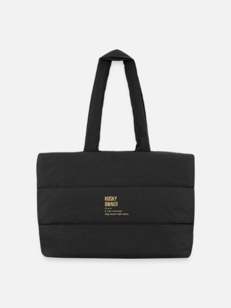 Husky - Puffer Shopping Bag - black