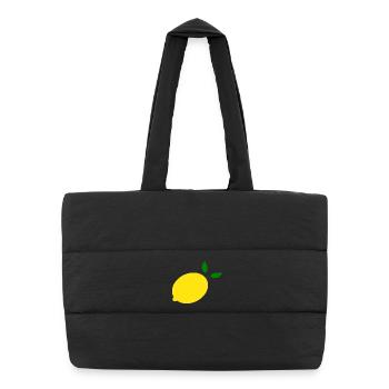 Citron Lime Lime - Sac shopping matelassé - noir - Devant