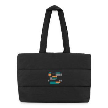 Graphic No.1 - Puffer Shopping Bag - black - Front