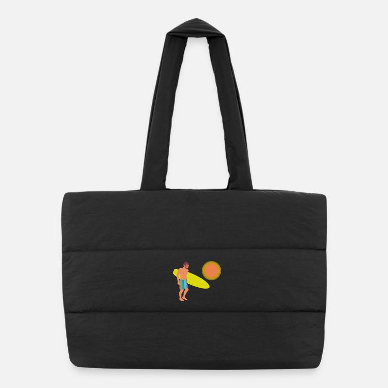 surfer Puffer Shopping Bag