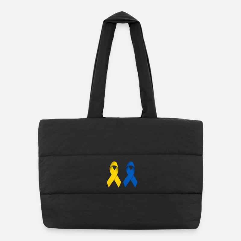 Boucles de paix pour l’Ukraine Sac shopping matelassé