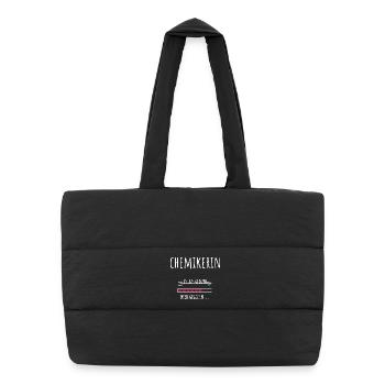 Chemistry Student Occupation Education Chemist - Puffer Shopping Bag - black - Front