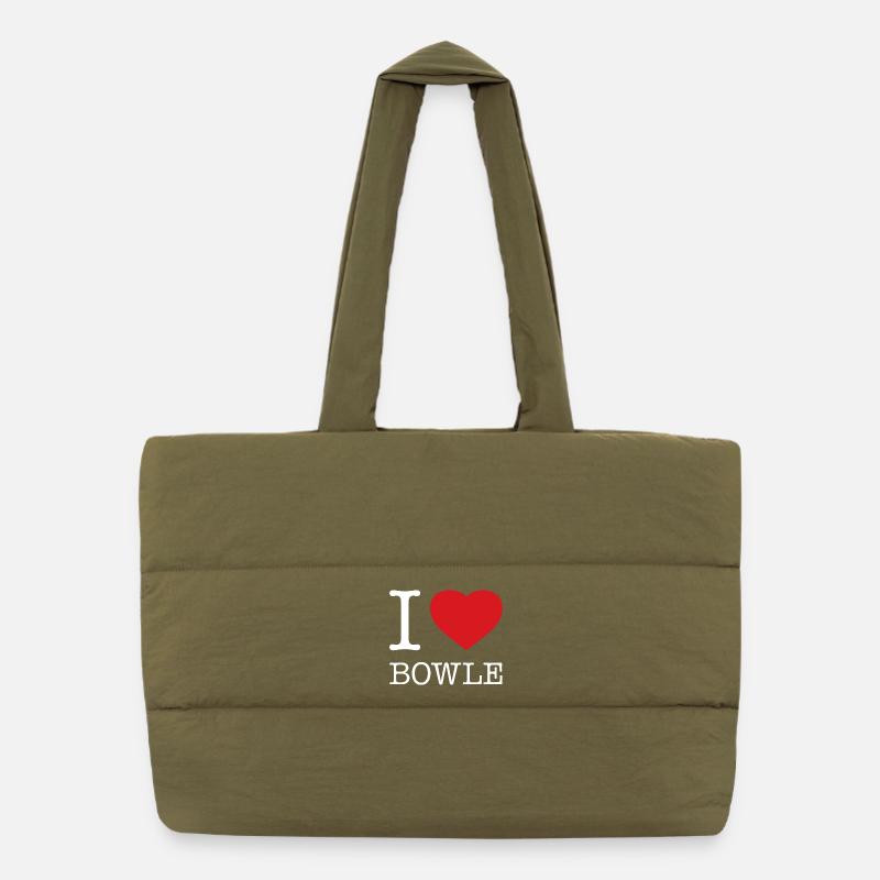 I love punch Puffer Shopping Bag